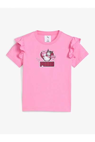Puma Girls Pink Hello Kitty and Friends Ruffle T-Shirt