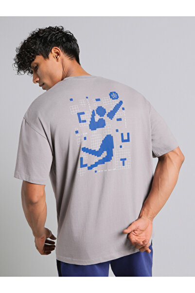 Cult By Styli Men Oversized Power Play Print T-Shirt