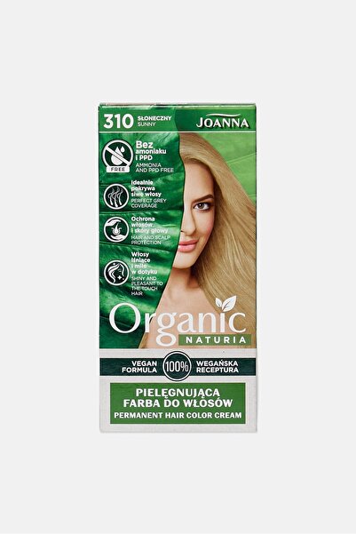 JOANNA صبغة شعر ناتوريا العضوية النباتية، لون 310 مشمس، 100 غرام