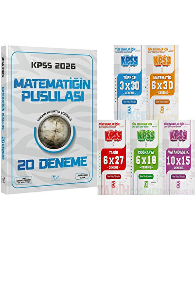 CBA Akademi 2026 KPSS Matematiğin Pusulası 20 Deneme Çözümlü - 5 Ders 31 Deneme