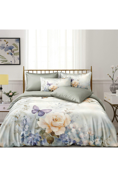 OEM Bed linen with elastic 180x200 for double bed 2 people, 4 pieces, DREAM-0787