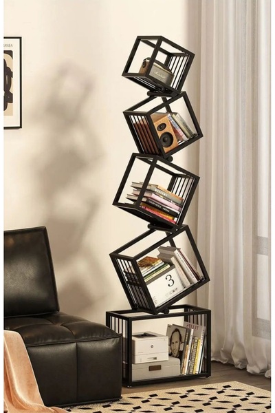 CASA NESTİ Kitaplık metal raf dosya kitap aksesuar rafı çok amaçlı dolap