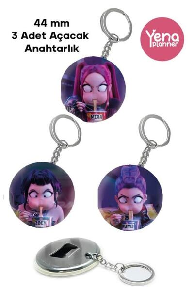 Yenaplanner Σετ στολίδια τσάντας Kpop Demon Hunters / Σετ σήματος