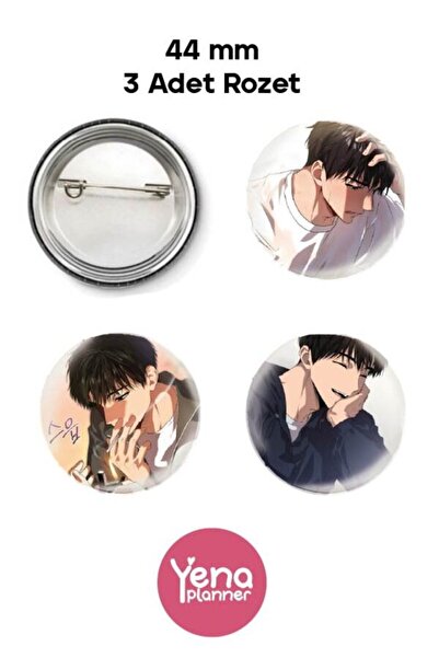 Yenaplanner مجموعة زينة حقائب باشن ويبتون / مجموعة شارات