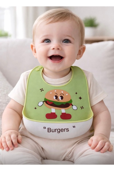 Pembelia Life Silikon Bebek Mama Önlüğü Çocuk Mama Önlük Leke Tutmaz Yıkanabilir
