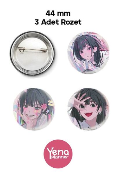 Yenaplanner Set de ornamente pentru geanta Link Click / Set de insignă / Set ...