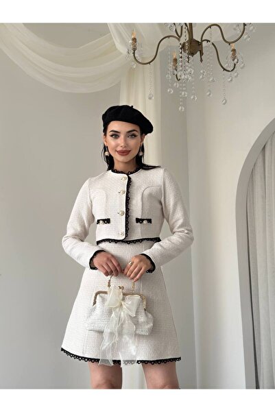 EtikaOnline Kadın Tüvit İkili Ceket Takım Elbise