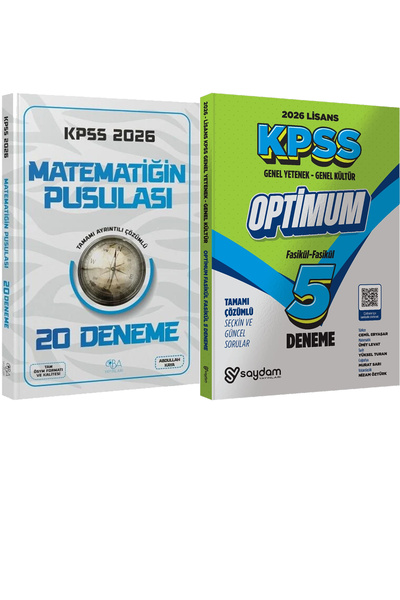 CBA Akademi 2026 KPSS Matematiğin Pusulası 20 Deneme Çözümlü - Lisans Optimum...