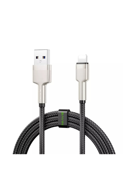 Bavin كابل بيانات USB إلى Lightning مضفر بطول 1 متر بقدرة 12 واط - CB355U-L