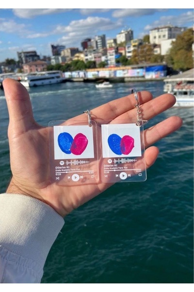 Belle Vie 01 Spotify 2-Pack Double Fingerprint Keychain (Cem Adrian-I Missed ...