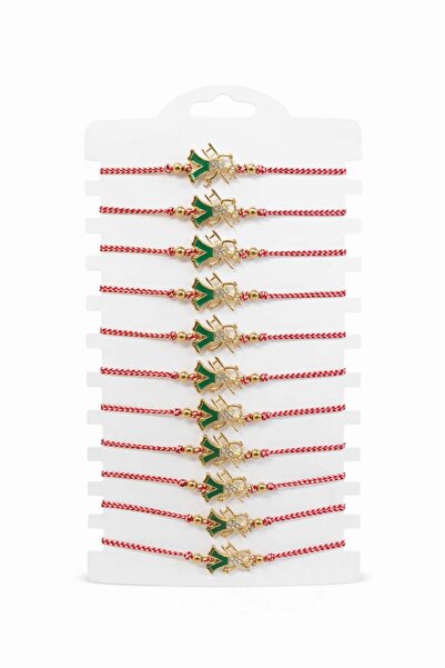 OEM Set of 12 Lucky Martisor Cosar Bracelets with Ladder, Adjustable Cord, 20...