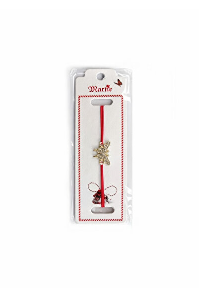 OEM Set of 24 martisor bracelets 12x3 cm red string with butterfly charm, spr...