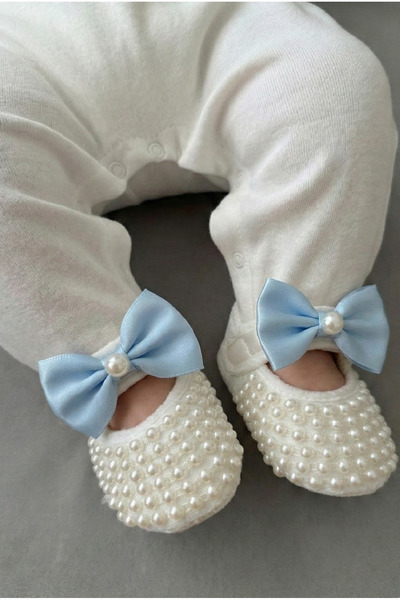 Massaltay Baby Girl Booties 0-6 Months |   10 cm Luxury Hook and Loop Fastene...