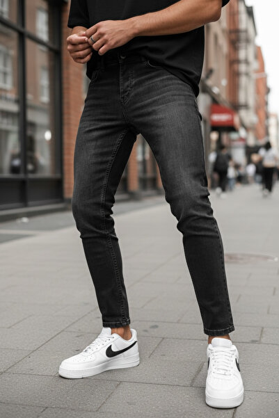 dehaine Men's jeans, Slim Fit, pre-washed black, comfortable, 944