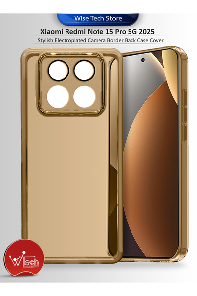 Wtech Xiaomi Redmi Note 15 Pro 5G TPU Camera Lens Protection Silicone Stylish...