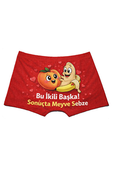 HediyeMania Special Gift for Valentine's Day Peach and Banana Printed Espiril...