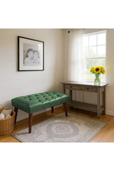 kayserhome Modern Kapitoneli Bench Puf 90x45 | Antre – Yatak Odası – Salon | ...