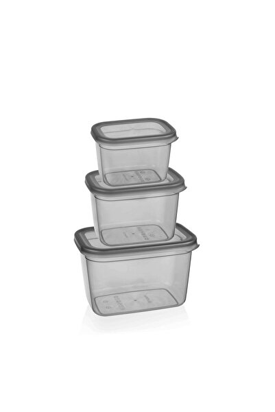 OEM SET OF 3 RECTANGULAR FOOD BOXES, 800ml/1300ml/2300ml