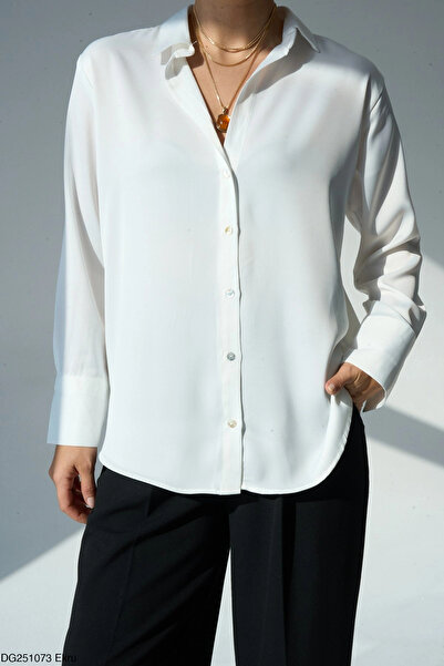 Myra    White Satin Shirt