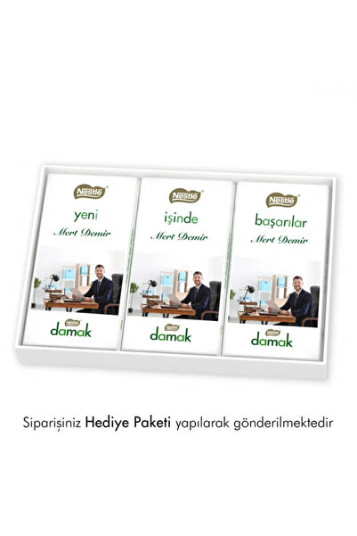 Nestle Yeni İş Hediyesi Fotoğraflı Nestlé Damak Çikolata Paketi
