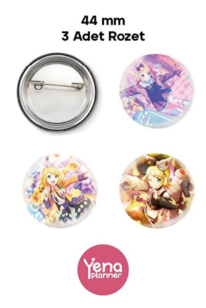 Yenaplanner Set de ornamente pentru geanta Project Sekai / Set de insignă / S...