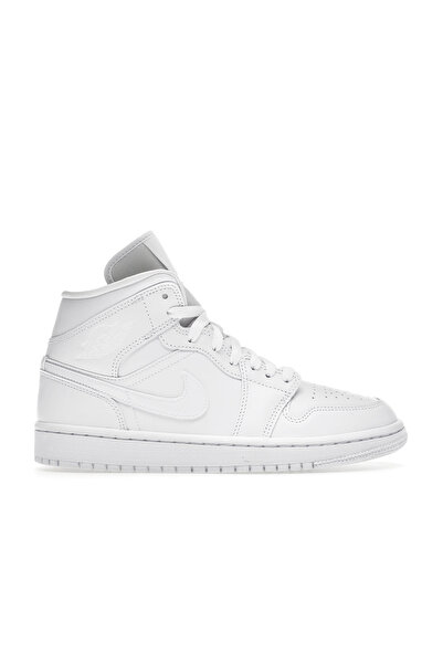JORDAN Pantofi Sport Air 1 Mid Triple White Full Alb DV0991-111