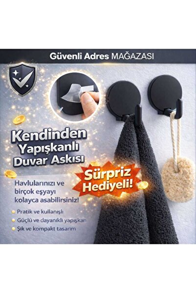 HAYATINIZI KOLAYLAŞTIRIN Kendinden Yapışkanlı Duvar Askısı | Güçlü Yapışkan |...