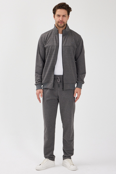 allymoda Compact Cotton Comfort Fit Men's Judge Collar Tracksuit Ally-3027