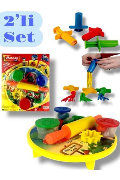 SAZE SOFRALI OYUN HAMURU VE ŞIRINGA SETİ 2 Lİ SET OYUNCAK OYUN