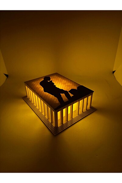 PLUS LIGHT Anıtkabir Atatürk Silüetli Dekoratif LED Gece Lambası | Işıklı Bib...