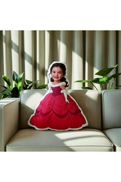 pandart Kişiye Özel Prenses Kız Şekilli Yastık