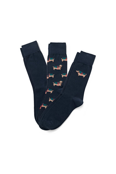 Tchibo Men's Socks, 3-Pack, Dog