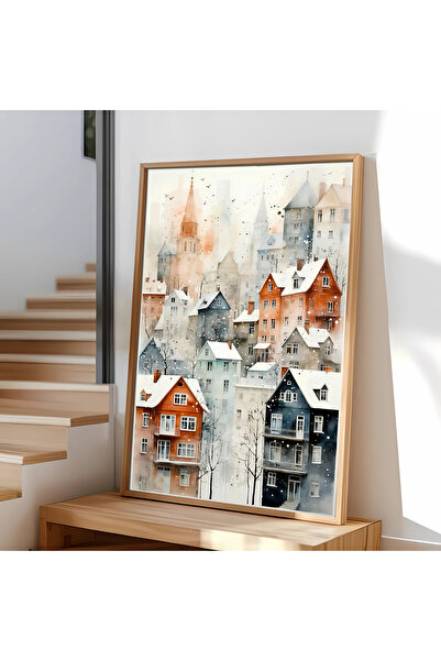 alphobitasarım Povestea caldă a unei zile reci – Pictură decorativă de perete...