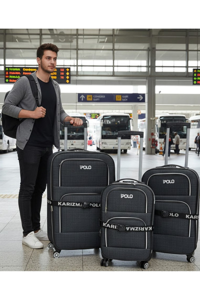 KARİZMA POLO CU CENTURĂ DE SIGURANȚĂ - MATERIAL IMPERMEABIL - 4 ROȚI - CU BUR...