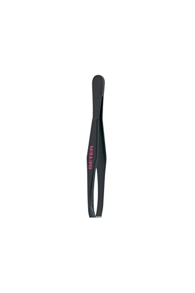 Beter Black coated steel, straight tip tweezers