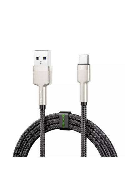 Bavin كابل بيانات USB إلى Type-C مضفر بطول 1 متر بقدرة 18 واط - CB355U-C