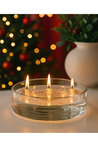 QUEM Premium Cam Kandil + 1 LT KANDİL YAĞI