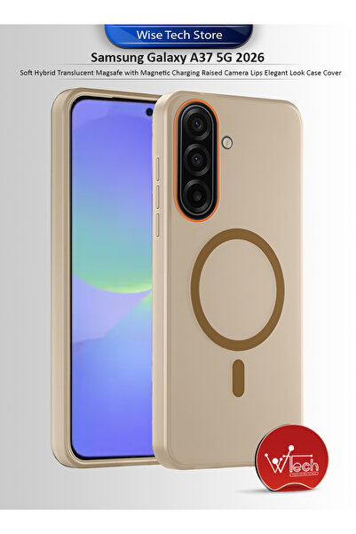 Wtech Samsung Galaxy A37 5G 2026 Hybrid Translucent Magsafe Raised Camera Lip...