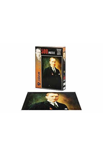 Adam Games Puzzle Mustafa Kemal Ataturk with Medal 500 Piece Jigsaw Puzzle