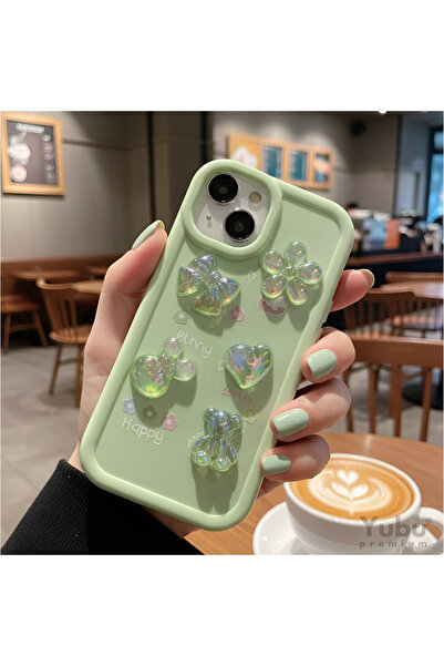 iPhone 13/14/15 Compatible 3D Shaped Patterned Camera Protected Silicone Phone Case