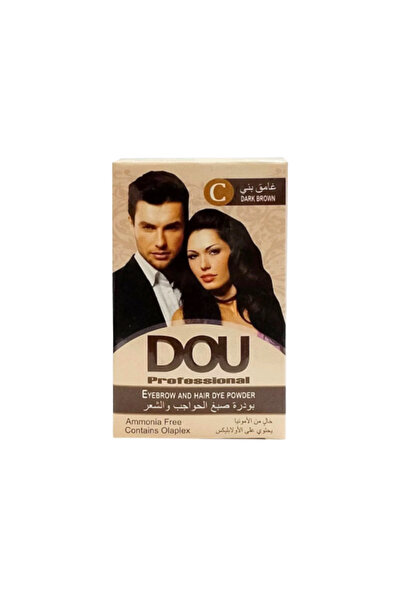 Duo بودرة صبغة الشعر والحواجب باللون البني الداكن (C) ابتداءً من 6 غرامات