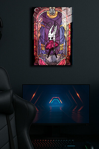 EABASKI Poster metalic "Hollow Knight" cu imprimeu 3, Tablou cadou pentru joc...