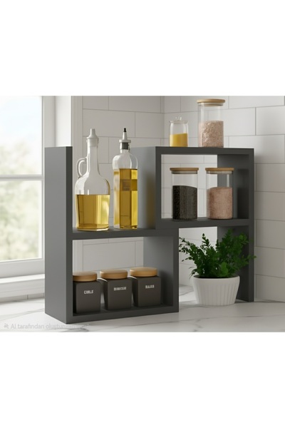 Cansumobilya Çok amaçlı tezgah üstü akransit Raf