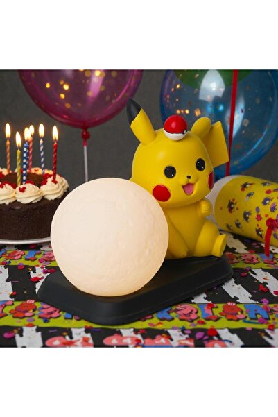 ELSELİFE Pokemon Go Pikachu LED Gece Lambası Biblo | Işıklı Dekoratif Obje Ço...