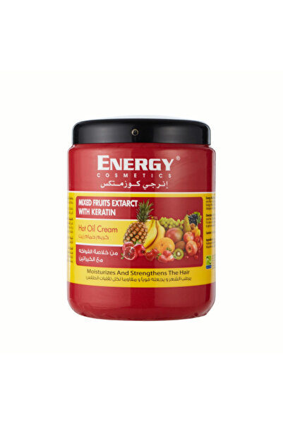 Energy Cosmetics كريم الزيت الساخن بخلاصات الفاكهة والكيراتين - 1000 مل