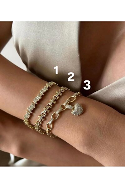 XUPING JEWELRY KUYUMCU VİP SERİ 14K RENGİ ÇİVİ MODEL ÇELİK BİLEKLİK 2NUMARALI...