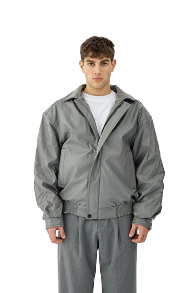 hitup سترة جلدية من التسعينيات قصة فضفاضة