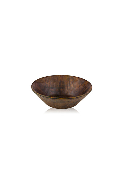 Tria Hybrid Wooden Relief Bowl 6 Pieces 15 cm Chestnut Patterned