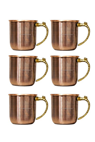 modabakir كوب نحاسي 6 قطع