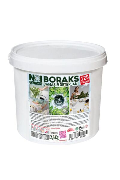 no1 clean %100 DOĞAL BORAKS ÇAMAŞIR DETERJANI 2,5 KG